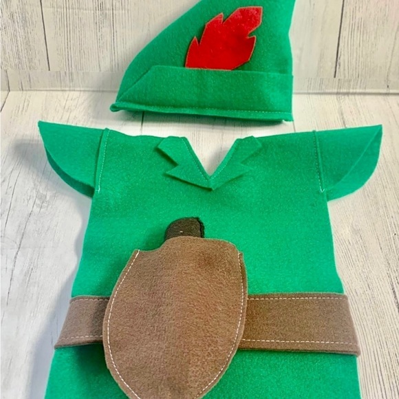 Peter Pan felt tunic costume/ Halloween - Picture 3 of 5